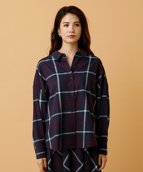 AZUL by moussy（アズールバイマウジー）の「チェック柄ドロップ