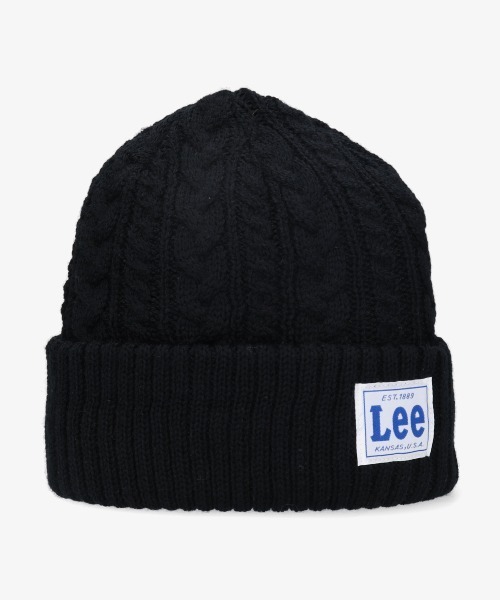 Lee（リー）の「【Lee】CABLE WATCH CAP ACRYLIC / 【リー】ケーブル　ワッチキャップ　アクリル　オーバーライド（ニットキャップ/ビーニー・メンズ・ホワイト/ブラック/ネイビー/グレー/ピンク/イエロー/ワイン/モスグリーン・57~59cm）」の3枚目の写真