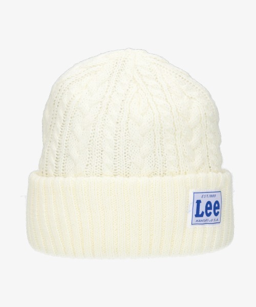 Lee（リー）の「【Lee】CABLE WATCH CAP ACRYLIC / 【リー】ケーブル　ワッチキャップ　アクリル　オーバーライド（ニットキャップ/ビーニー・メンズ・ホワイト/ブラック/ネイビー/グレー/ピンク/イエロー/ワイン/モスグリーン・57~59cm）」の12枚目の写真
