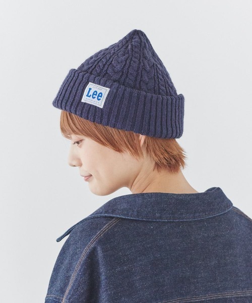 Lee（リー）の「【Lee】CABLE WATCH CAP ACRYLIC / 【リー】ケーブル　ワッチキャップ　アクリル　オーバーライド（ニットキャップ/ビーニー・メンズ・ホワイト/ブラック/ネイビー/グレー/ピンク/イエロー/ワイン/モスグリーン・57~59cm）」の14枚目の写真
