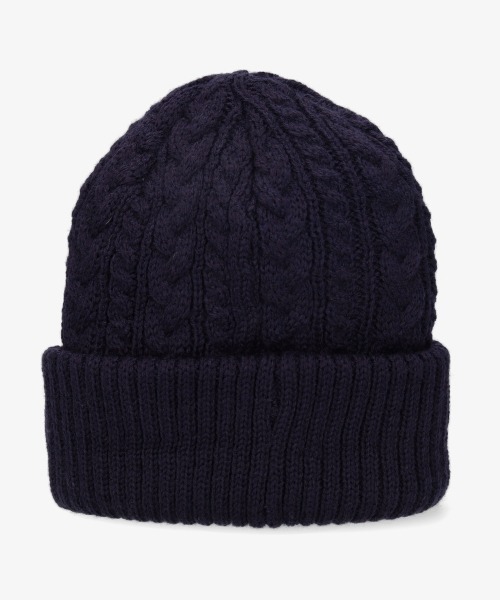 Lee（リー）の「【Lee】CABLE WATCH CAP ACRYLIC / 【リー】ケーブル　ワッチキャップ　アクリル　オーバーライド（ニットキャップ/ビーニー・メンズ・ホワイト/ブラック/ネイビー/グレー/ピンク/イエロー/ワイン/モスグリーン・57~59cm）」の17枚目の写真