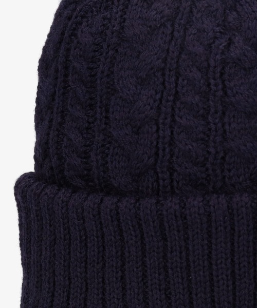 Lee（リー）の「【Lee】CABLE WATCH CAP ACRYLIC / 【リー】ケーブル　ワッチキャップ　アクリル　オーバーライド（ニットキャップ/ビーニー・メンズ・ホワイト/ブラック/ネイビー/グレー/ピンク/イエロー/ワイン/モスグリーン・57~59cm）」の18枚目の写真