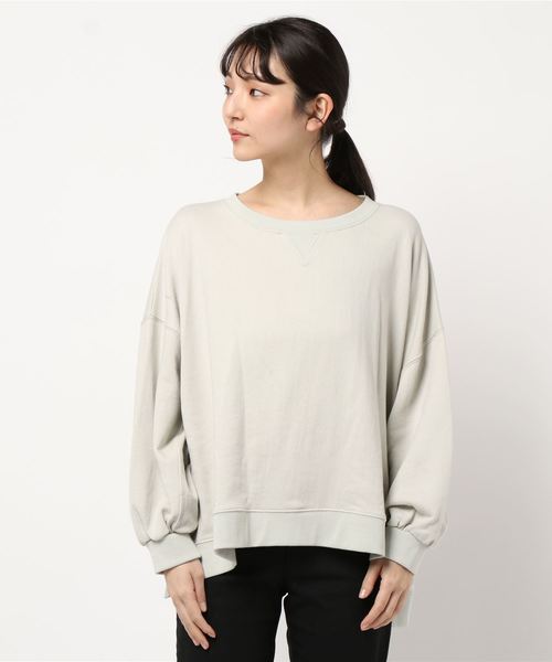 miniyu(ミニュウ)の「裏毛ビッグサイズPO(ag)(スウェット・レディース・チャコールグレー/グレー・2)」の6枚目の写真