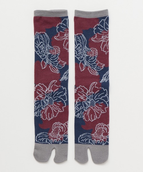 カヤ（カヤ）の「【カヤ】足袋型くつ下25～28cm 芍薬（ソックス/靴下・メンズ・ネイビー/グレー/その他・FREE）」の3枚目の写真