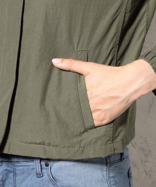 green label relaxing（グリーンレーベルリラクシング）の「GT HandWashable ダンプブルゾン ◆（ブルゾン・レディース・ダークグリーン/コバルトブルー・36/40/38）」の8枚目の写真