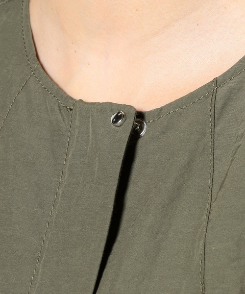 green label relaxing（グリーンレーベルリラクシング）の「GT HandWashable ダンプブルゾン ◆（ブルゾン・レディース・ダークグリーン/コバルトブルー・36/40/38）」の4枚目の写真