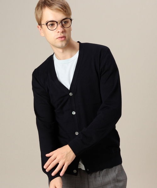 BEAUTY&YOUTH UNITED ARROWS(ビューティーアンドユースユナイテッドアローズ)の「BY スーピマ コットン Vカーディガン ◆(カーディガン/ボレロ・メンズ・グレー/ダークグリーン/ネイビー・SMALL/MEDIUM/LARGE/X-LARGE)」の3枚目の写真