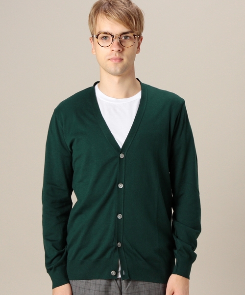 BEAUTY&YOUTH UNITED ARROWS(ビューティーアンドユースユナイテッドアローズ)の「BY スーピマ コットン Vカーディガン ◆(カーディガン/ボレロ・メンズ・グレー/ダークグリーン/ネイビー・SMALL/MEDIUM/LARGE/X-LARGE)」の8枚目の写真