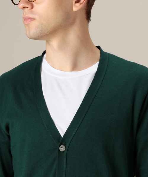 BEAUTY&YOUTH UNITED ARROWS(ビューティーアンドユースユナイテッドアローズ)の「BY スーピマ コットン Vカーディガン ◆(カーディガン/ボレロ・メンズ・グレー/ダークグリーン/ネイビー・SMALL/MEDIUM/LARGE/X-LARGE)」の11枚目の写真