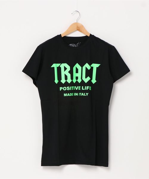 Tract(トラクト)の「T-SHIRT(Tシャツ/カットソー)」|ブラック×グリーン