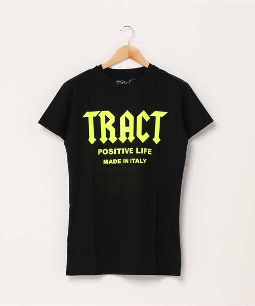 Tract(トラクト)の「T-SHIRT(Tシャツ/カットソー)」|ブラック×イエロー