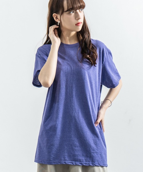 FRUIT OF THE LOOM(フルーツオブザルーム)の「FRUIT OF THE LOOM フルーツオブザルーム 半袖Tシャツ(Tシャツ/カットソー・メンズ・ブラウン/パープル/ラベンダー/杢グレー/ブルー/ヘザーチャコール/ワイン/カーキ/グリーン/ブラック/ネイビー/ホワイト/ライトベージュ/オレンジ/ライトブルー/イエロー/チャコール/レッド/アッシュ・L/M/S/XL)」の16枚目の写真