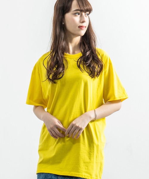 FRUIT OF THE LOOM(フルーツオブザルーム)の「FRUIT OF THE LOOM フルーツオブザルーム 半袖Tシャツ(Tシャツ/カットソー・メンズ・ブラウン/パープル/ラベンダー/杢グレー/ブルー/ヘザーチャコール/ワイン/カーキ/グリーン/ブラック/ネイビー/ホワイト/ライトベージュ/オレンジ/ライトブルー/イエロー/チャコール/レッド/アッシュ・L/M/S/XL)」の17枚目の写真