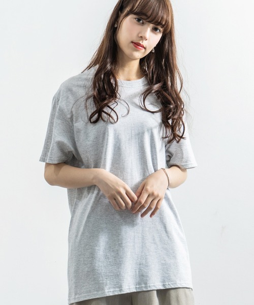 FRUIT OF THE LOOM(フルーツオブザルーム)の「FRUIT OF THE LOOM フルーツオブザルーム 半袖Tシャツ(Tシャツ/カットソー・メンズ・ブラウン/パープル/ラベンダー/杢グレー/ブルー/ヘザーチャコール/ワイン/カーキ/グリーン/ブラック/ネイビー/ホワイト/ライトベージュ/オレンジ/ライトブルー/イエロー/チャコール/レッド/アッシュ・L/M/S/XL)」の6枚目の写真