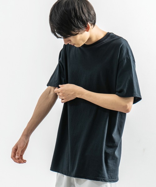 FRUIT OF THE LOOM(フルーツオブザルーム)の「FRUIT OF THE LOOM フルーツオブザルーム 半袖Tシャツ(Tシャツ/カットソー・メンズ・ブラウン/パープル/ラベンダー/杢グレー/ブルー/ヘザーチャコール/ワイン/カーキ/グリーン/ブラック/ネイビー/ホワイト/ライトベージュ/オレンジ/ライトブルー/イエロー/チャコール/レッド/アッシュ・L/M/S/XL)」の4枚目の写真