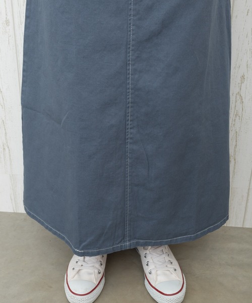 SpRay（スプレイ）の「【WEB限定】配色ステッチジャンパースカート（ワンピース・レディース・ブラック/ブルー/アイボリー/ライトカーキ・FREE）」の9枚目の写真