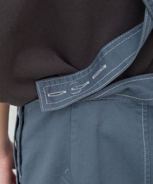 SpRay（スプレイ）の「【WEB限定】配色ステッチジャンパースカート（ワンピース・レディース・ブラック/ブルー/アイボリー/ライトカーキ・FREE）」の16枚目の写真