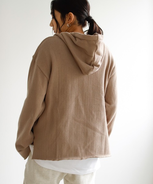 Auntie Rosa Holiday（アンティローザホリデー）の「ループスウェットメキシカンパーカ（パーカー・レディース・モカ/ナチュラル/ライトパープル・FREE）」の15枚目の写真