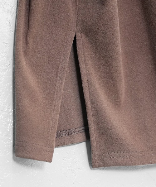 MinoriTY（マイノリティ）の「【MinoriTY】もちもち素材ゆったりシルエットノーカラーロングカーディガン メンズ（カーディガン/ボレロ・メンズ・モカ/ブラウン/グレー/ブラック・M/L）」の19枚目の写真