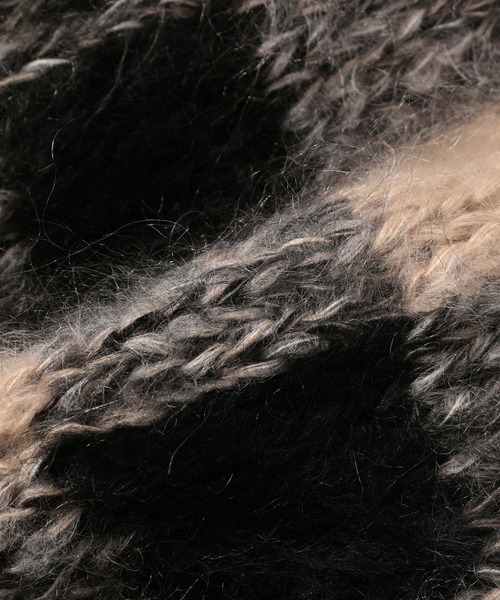 ADAM ET ROPE'(アダムエロペ)の「【Les tricots d'O!】Cardigan(カーディガン/ボレロ・レディース・ブラック/グリーン・1)」の8枚目の写真