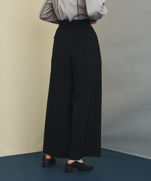 UNITED TOKYO（ユナイテッドトウキョウ）の「ワンタックワイドパンツ（スラックス・レディース・アイボリー/マスタード/ワインレッド/ブラック/ブルー/グリーン・1/2/3）」の14枚目の写真