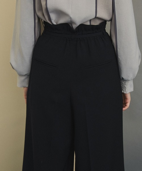 UNITED TOKYO（ユナイテッドトウキョウ）の「ワンタックワイドパンツ（スラックス・レディース・アイボリー/マスタード/ワインレッド/ブラック/ブルー/グリーン・1/2/3）」の21枚目の写真