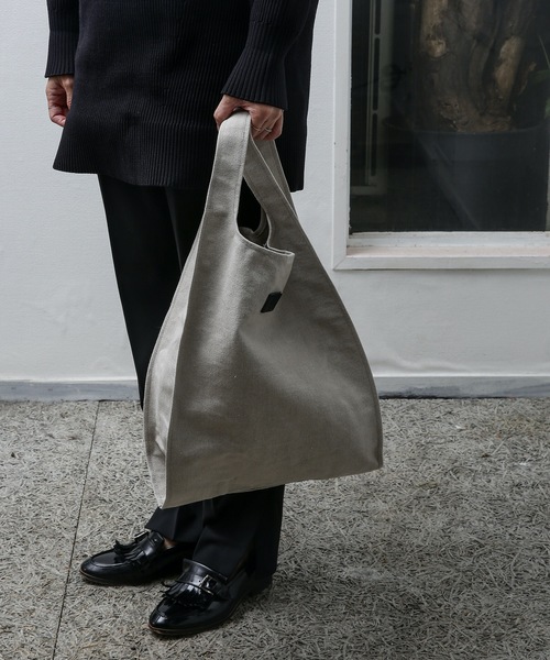 20/80(テゥエンティーエイティー)の「【20/80】トゥエンティーエイティー/LINEN CANVAS #10 GROCERY BAG M(ショルダーバッグ・レディース・ベージュ・FREE)」の4枚目の写真