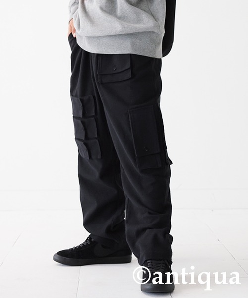 antiqua（アンティカ）の「程良い力の抜け具合◎ポケットワークパンツ（その他パンツ・メンズ・カーキ/ブラック/ベージュ・FREE）」の11枚目の写真