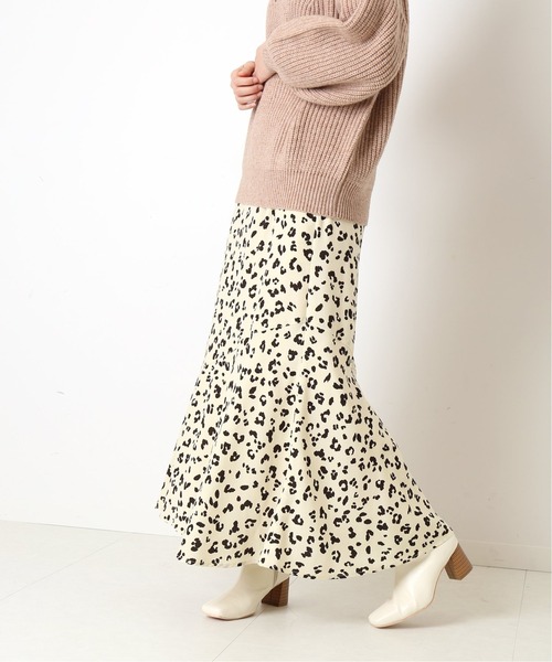 Simplicite(サンプリシテ)の「レオパードマーメイドスカート◆(スカート・レディース・ブラック/アイボリー・FREE)」の7枚目の写真