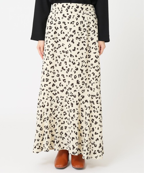 Simplicite(サンプリシテ)の「レオパードマーメイドスカート◆(スカート・レディース・ブラック/アイボリー・FREE)」の21枚目の写真