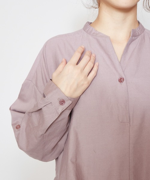 チャイハネ（チャイハネ）の「【チャイハネ】手描き風ドット柄変形ロングワンピース（ワンピース・レディース・ホワイト/ブラック/グレー・FREE）」の22枚目の写真