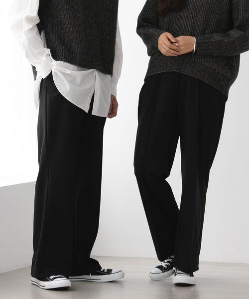 FEELING MADE（フィーリングメイド）の「FEELING MADE ストレッチポンチ センターシーム パンツ（スラックス・レディース・ブラック/ライラック/ナチュラル/ダークグリーン/ブラウン/ピンク/オリーブ・LARGE/SMALL/MEDIUM）」の19枚目の写真