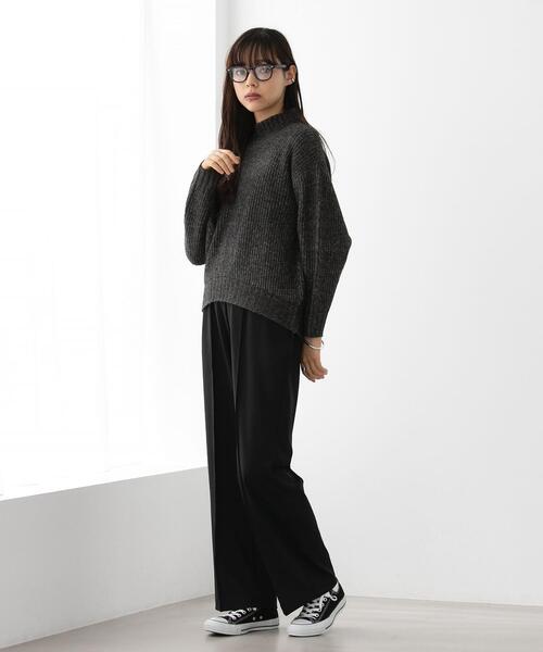 FEELING MADE（フィーリングメイド）の「FEELING MADE ストレッチポンチ センターシーム パンツ（スラックス・レディース・ブラック/ライラック/ナチュラル/ダークグリーン/ブラウン/ピンク/オリーブ・LARGE/SMALL/MEDIUM）」の21枚目の写真