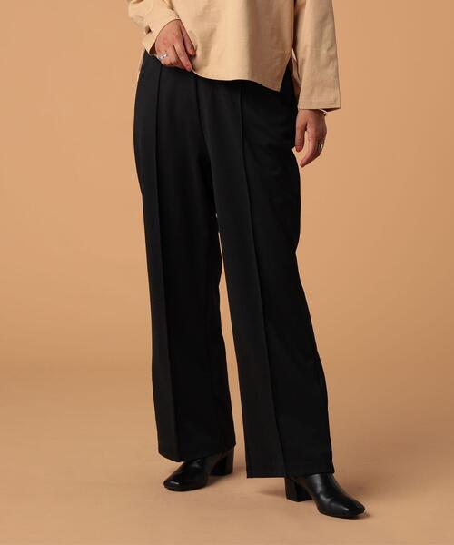 FEELING MADE（フィーリングメイド）の「FEELING MADE ストレッチポンチ センターシーム パンツ（スラックス・レディース・ブラック/ライラック/ナチュラル/ダークグリーン/ブラウン/ピンク/オリーブ・LARGE/SMALL/MEDIUM）」の14枚目の写真