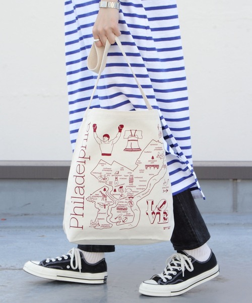 MAPTOTE（ マップトート）の「MAP TOTE/マップトート　ホーボートートバッグ　NATURAL HOBO TOTE（トートバッグ・レディース・C/A/B・FREE）」の3枚目の写真
