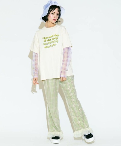 Candy Stripper（キャンディストリッパー）の「TENDER RIBBON SEE THROUGH バケットハット（ハット・レディース・オフホワイト/ブラック・FREE）」の4枚目の写真