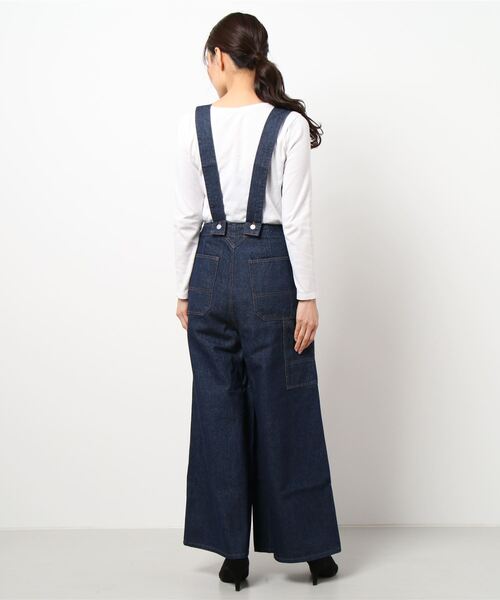 PICCIN（ピッチン）の「デニムクロスベルトオーバーオール（サロペット/オーバーオール・レディース・ネイビー・M）」の13枚目の写真