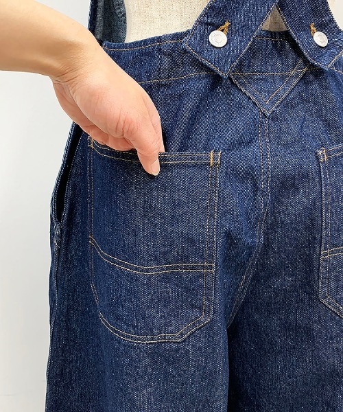 PICCIN（ピッチン）の「デニムクロスベルトオーバーオール（サロペット/オーバーオール・レディース・ネイビー・M）」の8枚目の写真