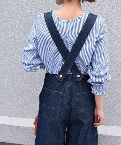 PICCIN（ピッチン）の「デニムクロスベルトオーバーオール（サロペット/オーバーオール・レディース・ネイビー・M）」の17枚目の写真