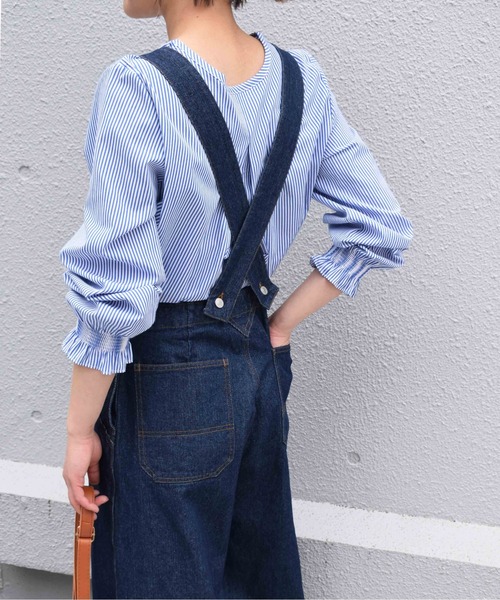 PICCIN（ピッチン）の「デニムクロスベルトオーバーオール（サロペット/オーバーオール・レディース・ネイビー・M）」の16枚目の写真