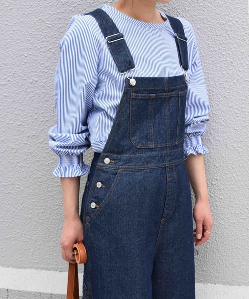 PICCIN（ピッチン）の「デニムクロスベルトオーバーオール（サロペット/オーバーオール・レディース・ネイビー・M）」の15枚目の写真