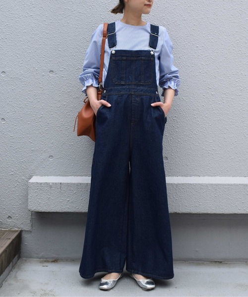 PICCIN（ピッチン）の「デニムクロスベルトオーバーオール（サロペット/オーバーオール・レディース・ネイビー・M）」の18枚目の写真