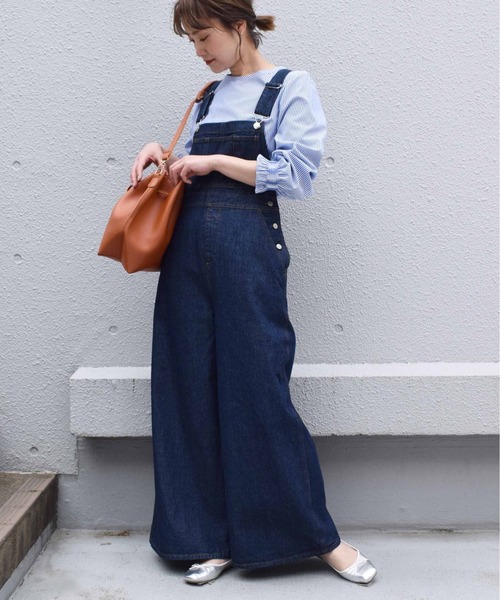 PICCIN（ピッチン）の「デニムクロスベルトオーバーオール（サロペット/オーバーオール・レディース・ネイビー・M）」の22枚目の写真