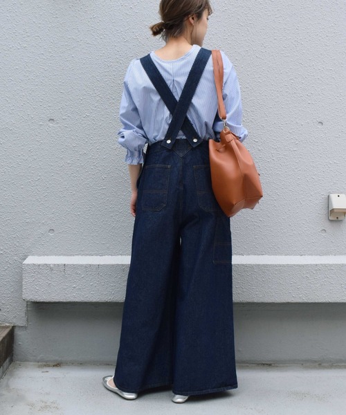 PICCIN（ピッチン）の「デニムクロスベルトオーバーオール（サロペット/オーバーオール・レディース・ネイビー・M）」の21枚目の写真