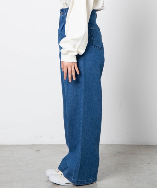DuKKah（デュカ）の「Dukkah/【低身長向け】PLAIN HIGH WAIST WIDE（デニムパンツ・レディース・インディゴブルー/ダークインディゴブルー・X-SMALL/XX-SMALL）」の12枚目の写真