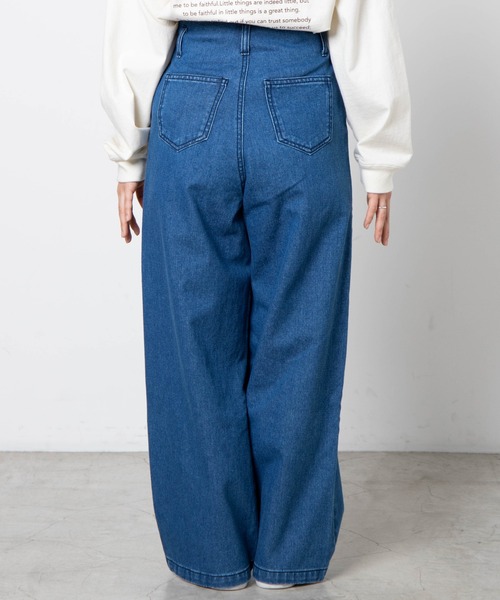 DuKKah（デュカ）の「Dukkah/【低身長向け】PLAIN HIGH WAIST WIDE（デニムパンツ・レディース・インディゴブルー/ダークインディゴブルー・X-SMALL/XX-SMALL）」の9枚目の写真