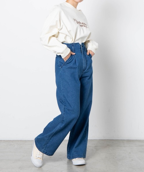 DuKKah（デュカ）の「Dukkah/【低身長向け】PLAIN HIGH WAIST WIDE（デニムパンツ・レディース・インディゴブルー/ダークインディゴブルー・X-SMALL/XX-SMALL）」の21枚目の写真