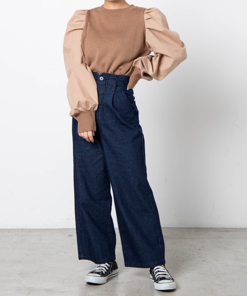 DuKKah（デュカ）の「Dukkah/【低身長向け】PLAIN HIGH WAIST WIDE（デニムパンツ・レディース・インディゴブルー/ダークインディゴブルー・X-SMALL/XX-SMALL）」の22枚目の写真