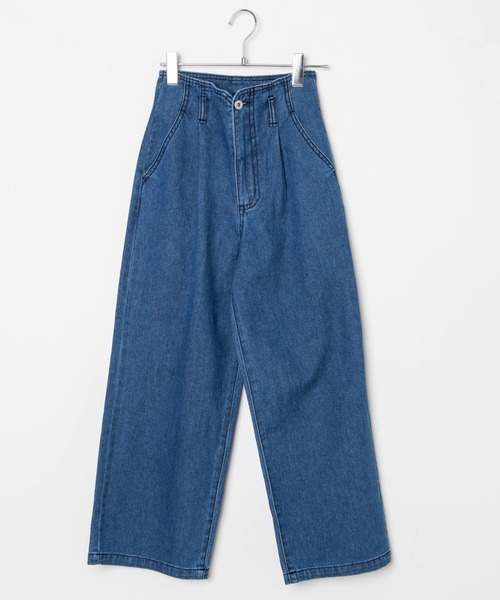 DuKKah（デュカ）の「Dukkah/【低身長向け】PLAIN HIGH WAIST WIDE（デニムパンツ・レディース・インディゴブルー/ダークインディゴブルー・X-SMALL/XX-SMALL）」の5枚目の写真