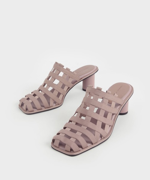 CHARLES & KEITH（チャールズ & キース）の「グログラン ウーブンミュール / Grossgrain Woven Mules（サンダル・レディース・ブルー/ブラック/パープル・23cm/25.5cm/25cm/23.5cm/24.5cm/22.5cm/22cm）」の18枚目の写真